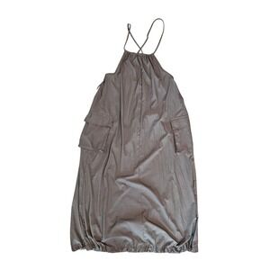 Cargo Halter Dress Women's Medium Utility Gorpcore‎ Streetwear Lightweight Nylon